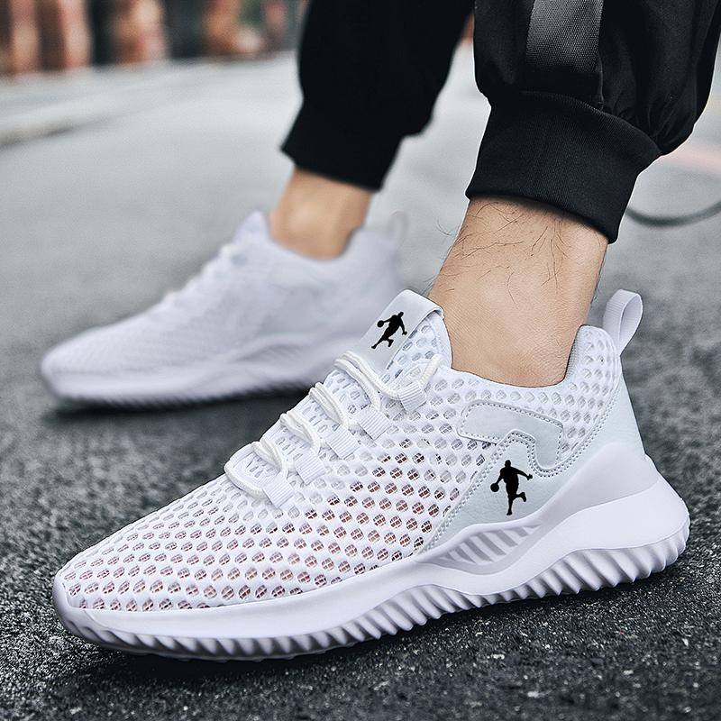 Summer breathable mesh surface lightweight running soft sole sports leisure hollow out non-slip soft sole fashionable shoes