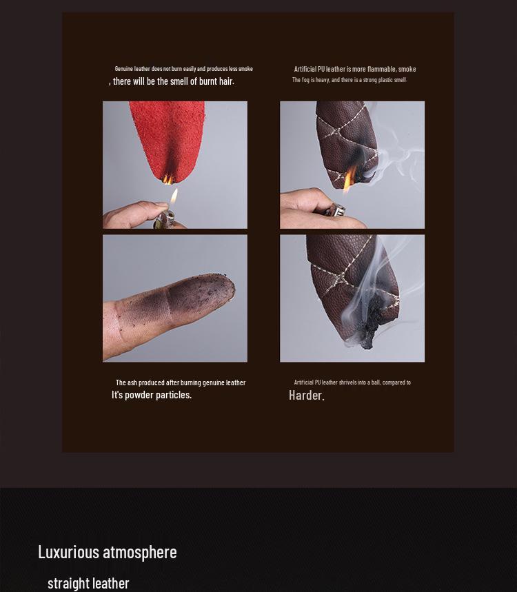 Fits 99% of Car Models: Genuine Cowhide Leather Trunk Mat