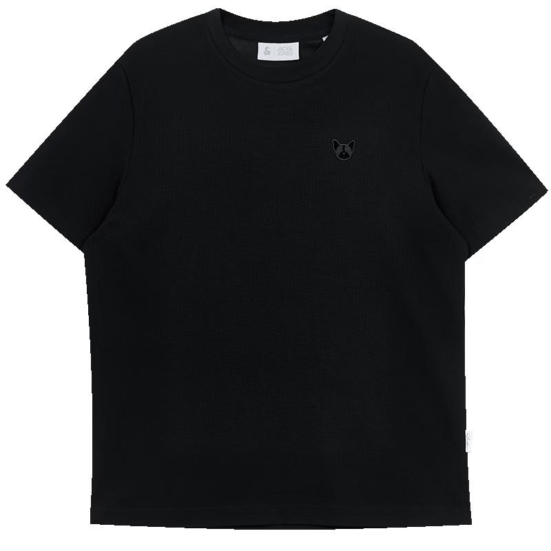 Jack & Jones Men s French Bulldog Embroidered Short Sleeve T-Shirt S