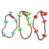 Kids Active Play Toys Climbing Rope with Swing Disc Plastic Outdoor/Indoor Playground Equipment & Fun Fitness Props for Kids