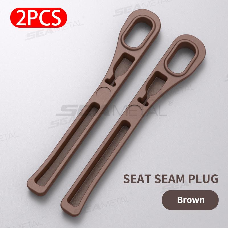 SEAMETAL Upgraded Car Seat Gap Filler 2Pcs Center Console Side Crevice Filler Strip Elastic Seat Gap Filling Strip Drop Blocker