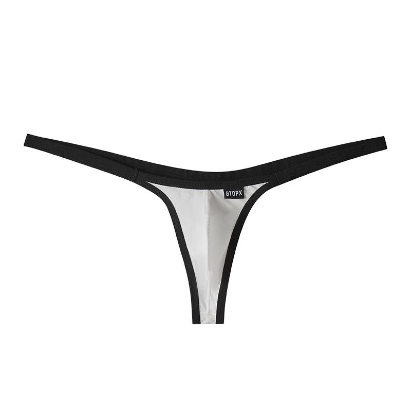 Men Thong Gay Underwear Sexy Gay Penis Pouch Briefs Micro Panties Thongs G-String T Back Bkini Underwear