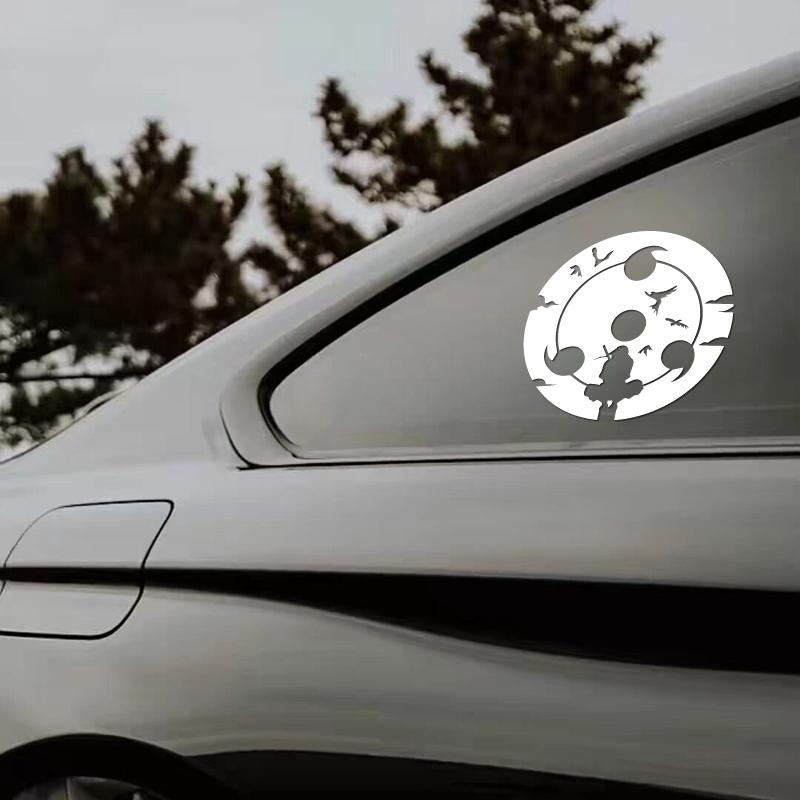 Anime Uchiha Itachi Decal, Sharingan Pattern Waterproof Sticker, Creative Fashion Accessories for Car Truck Auto Styling