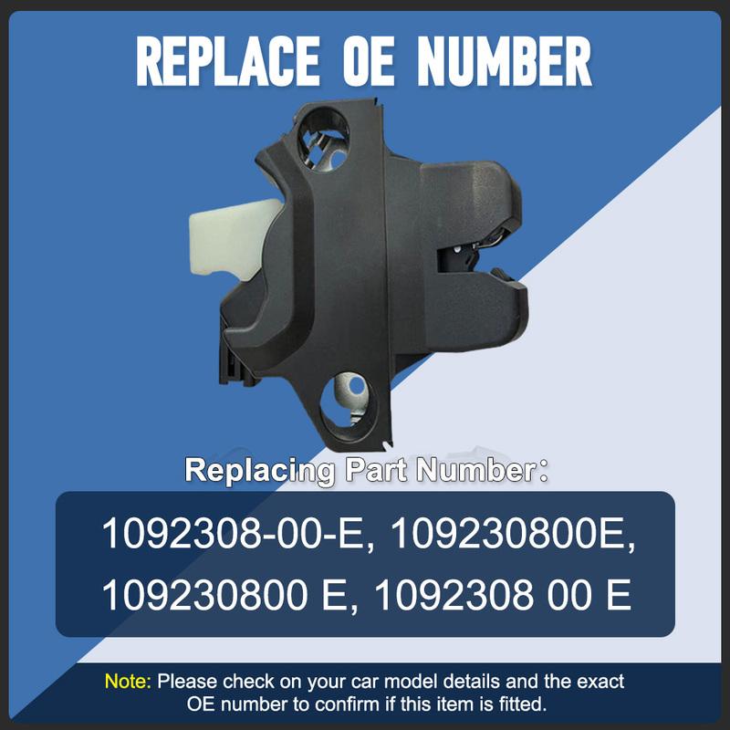 Rear Trunk Lid Lock Latch Actuator 1092308-00-E For TESLA MODEL 3 2017 2018