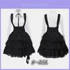 Vestido Clássico Lolita Feminino de Inspiração Vintage com Elegância na Altura do Joelho para Cosplay