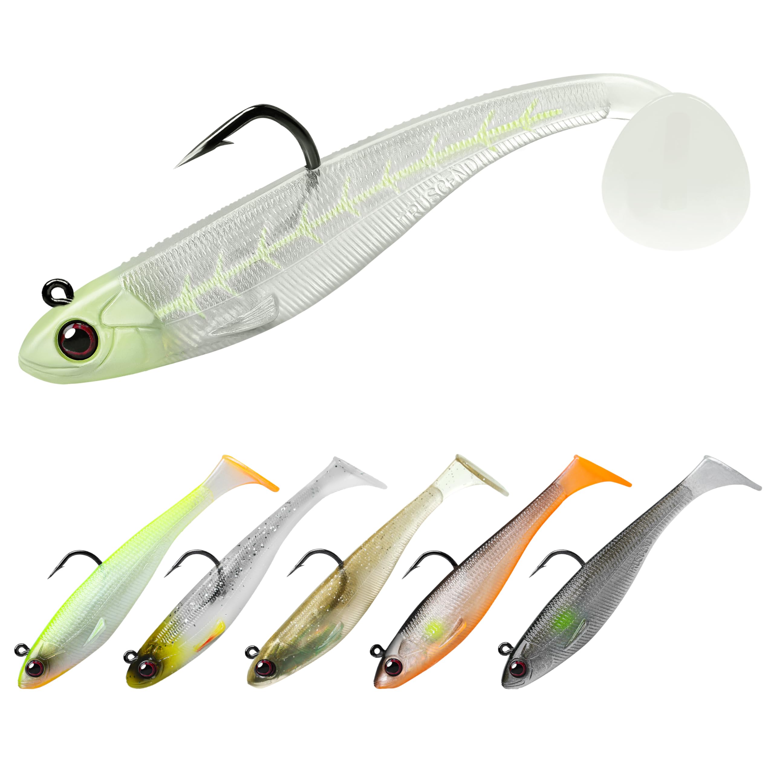 

TRUSCEND Shad Perfect for Family Easy for Kids to Achieves a Great Suitable for Any Water Suitable for Sea and Various Fish Species Lure Fishing.