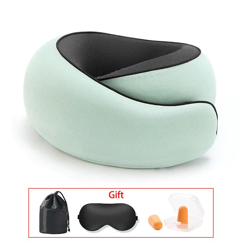 Cuscino da Viaggio per il Collo in Memory Foam per Comfort in Aereo Design Compatto ed Ergonomico per Viaggi, Viaggi in Auto, Uso Domestico Ideale