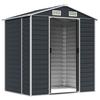 Garden Shed Anthracite 191 X 130 X 198 Cm Galvanized Steel