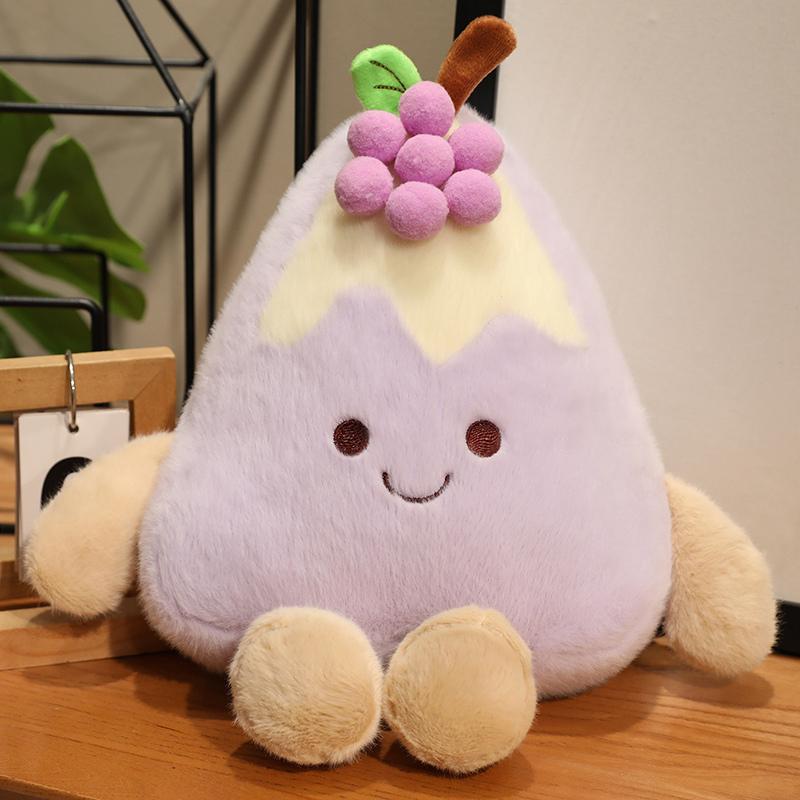 Cartoon Delicious Dessert Plush Doll Fruit Cake Personification Food Ice Cream Doll Dessert Shop Decoration Gift for Girls Boys