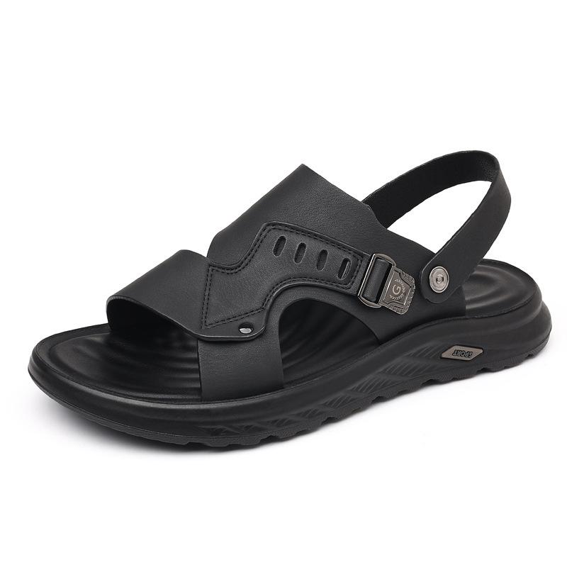 Summer New Driving Two Wear Sandals Youth Trend Sandals Men's Dual-Use Beach Shoes