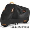 210D Fabric Motorcycle Cover Waterproof Scooter Cover Durable UV Protective Cover  Outdoor