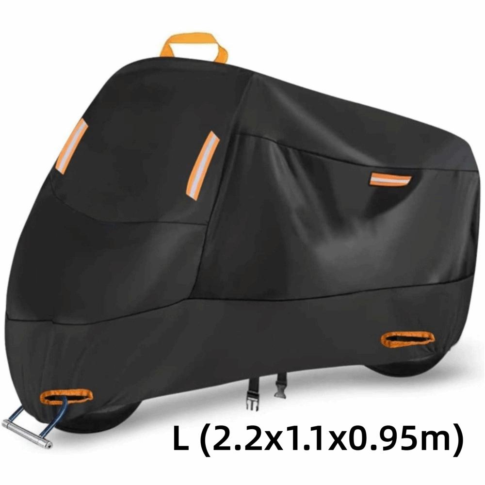 Thickened Motorcycle Cover 210D Fabric Scooter Cover Motorcycle Tarpaulin  All Season Dustproof