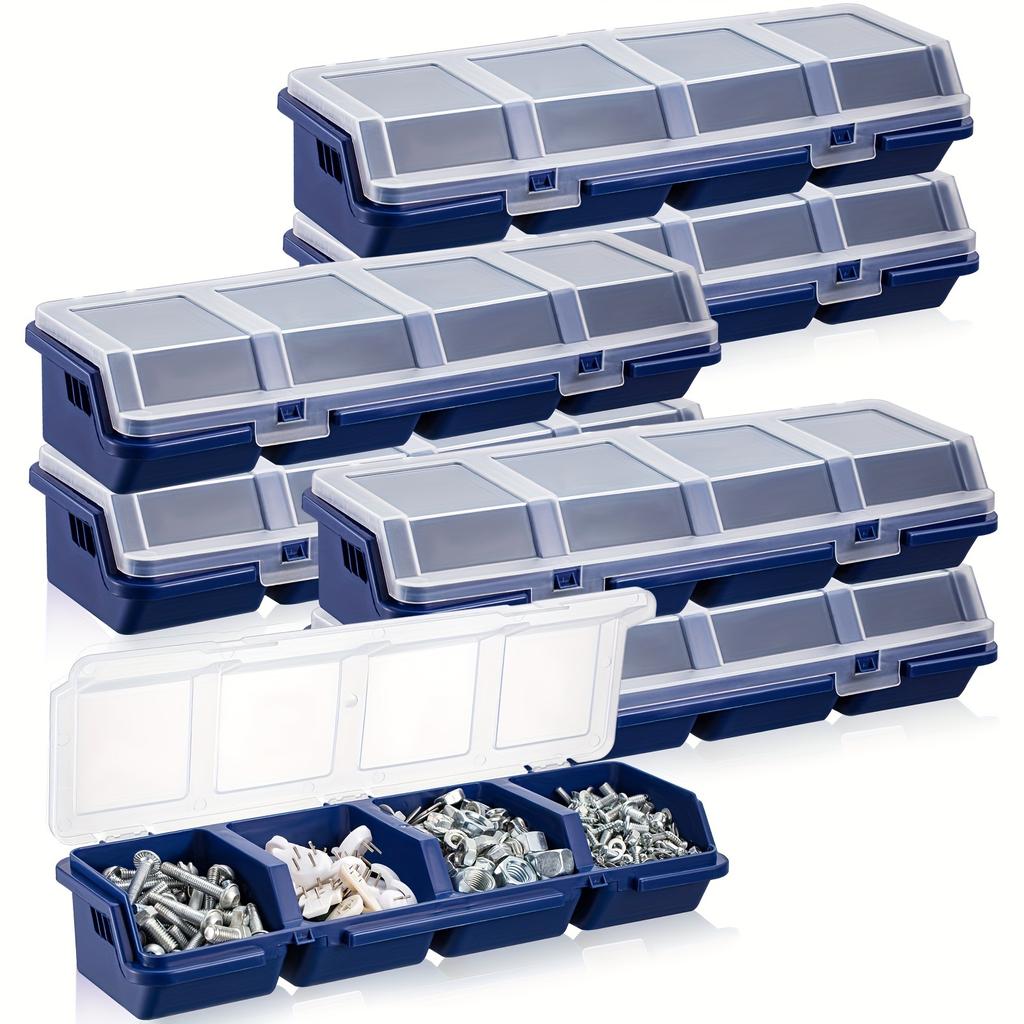 Parts Screw Storage Box, Storage Box, Miscellaneous Box, Transparent Tipping Bucket Container, Organizing Storage Box