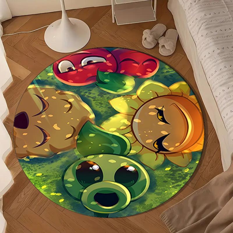Zombie Party Round Rug for Livingroom,Bedroom, Palyroom, Chair Rug, Area rug, Circle Carpet, Large Size Fan Christmas gift