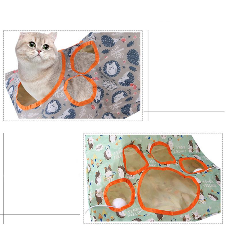 Three-layer Sound Paper Cat  Tunnel Interesting Breathable Cat-claw-shaped Hole Tear-resistance