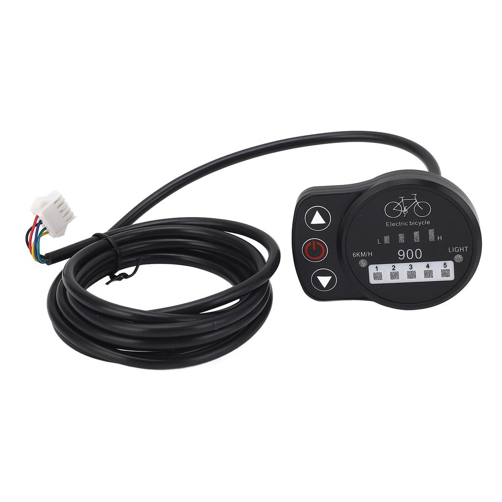 36V 48V Electric Bike LED Meter Speed Battery Power Headlight Switch Display Panel for KT Controller Ordinary Joints