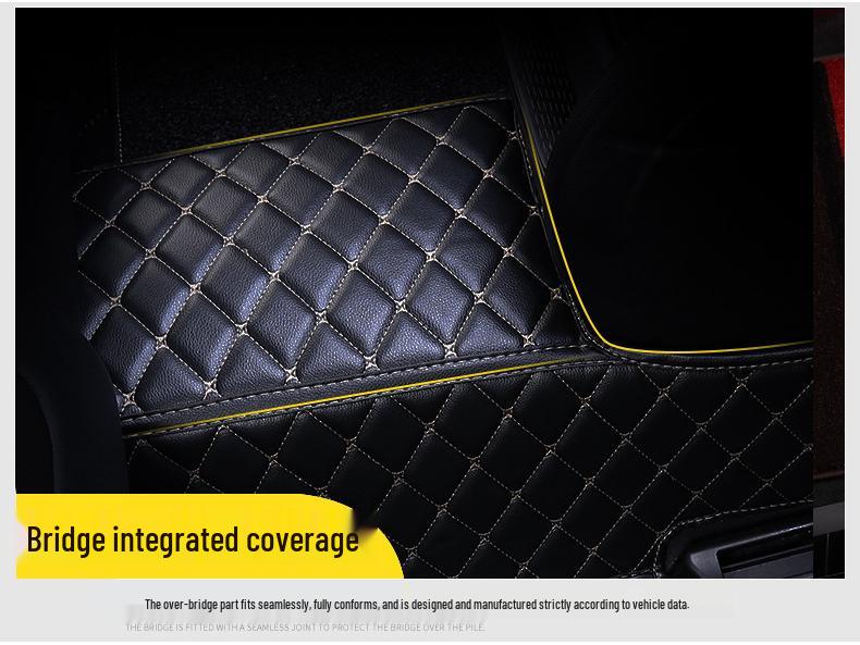 Diamond Double Layer Full Coverage Floor Mats for Five-Seater Cars