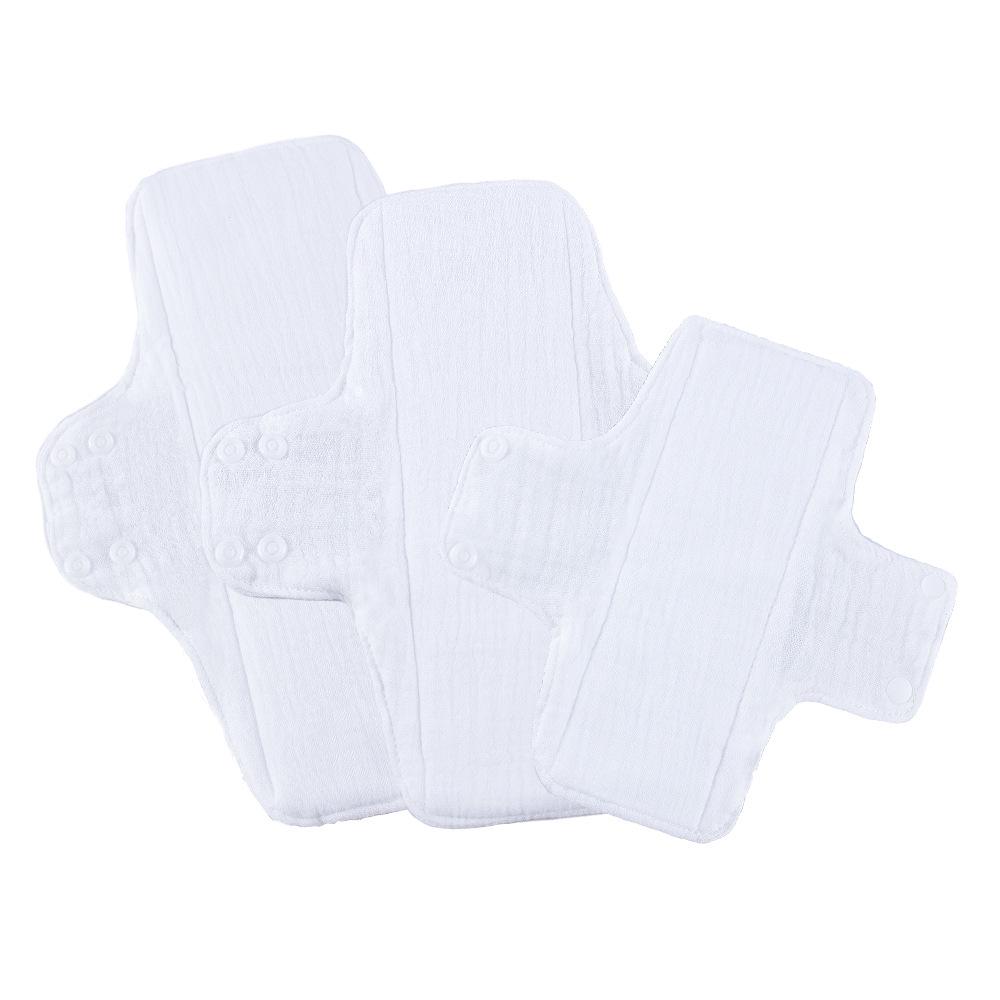 New Antibacterial Washable Cotton Gauze Pads for Women: Period, Incontinence & Elderly Care.