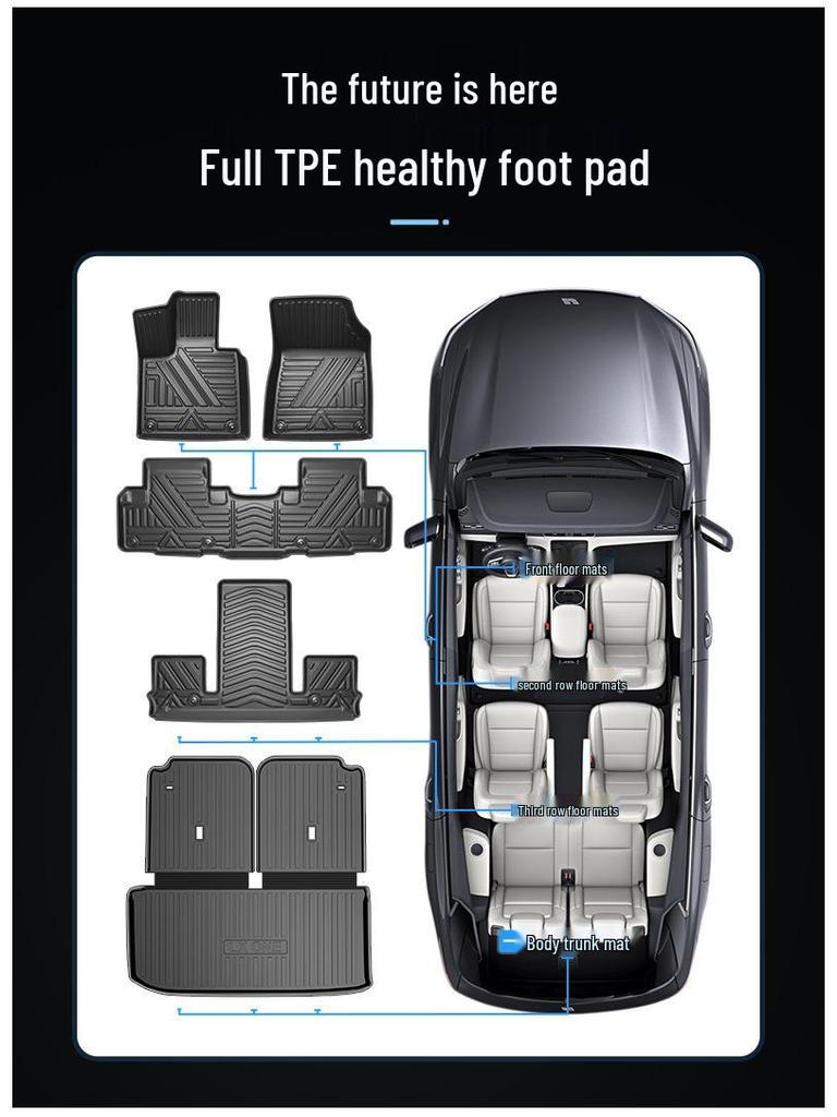 Ideal ONE TPE Trunk Mat: Eco-Friendly, Waterproof, Double-Layer Carpet Protector