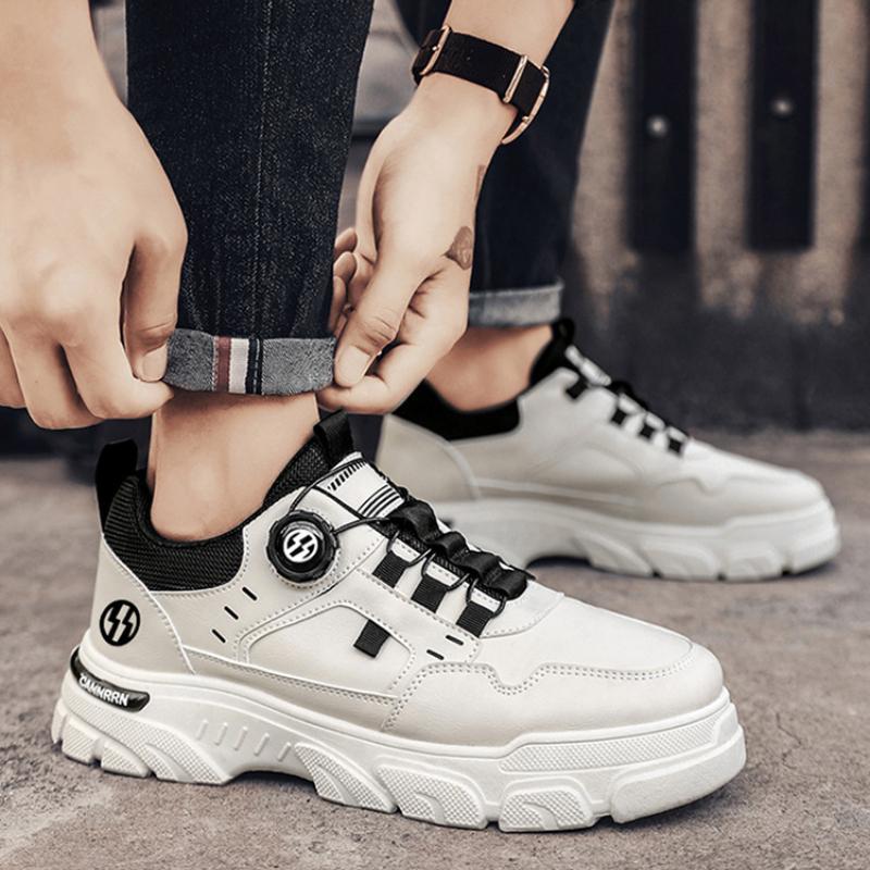 Men's Vulcanized Shoes Autumn Outdoor Comfortable Casual Shoes Thick Sole Men's Ankle Boots Trendy Men Sneaker Zapatos De Hombre