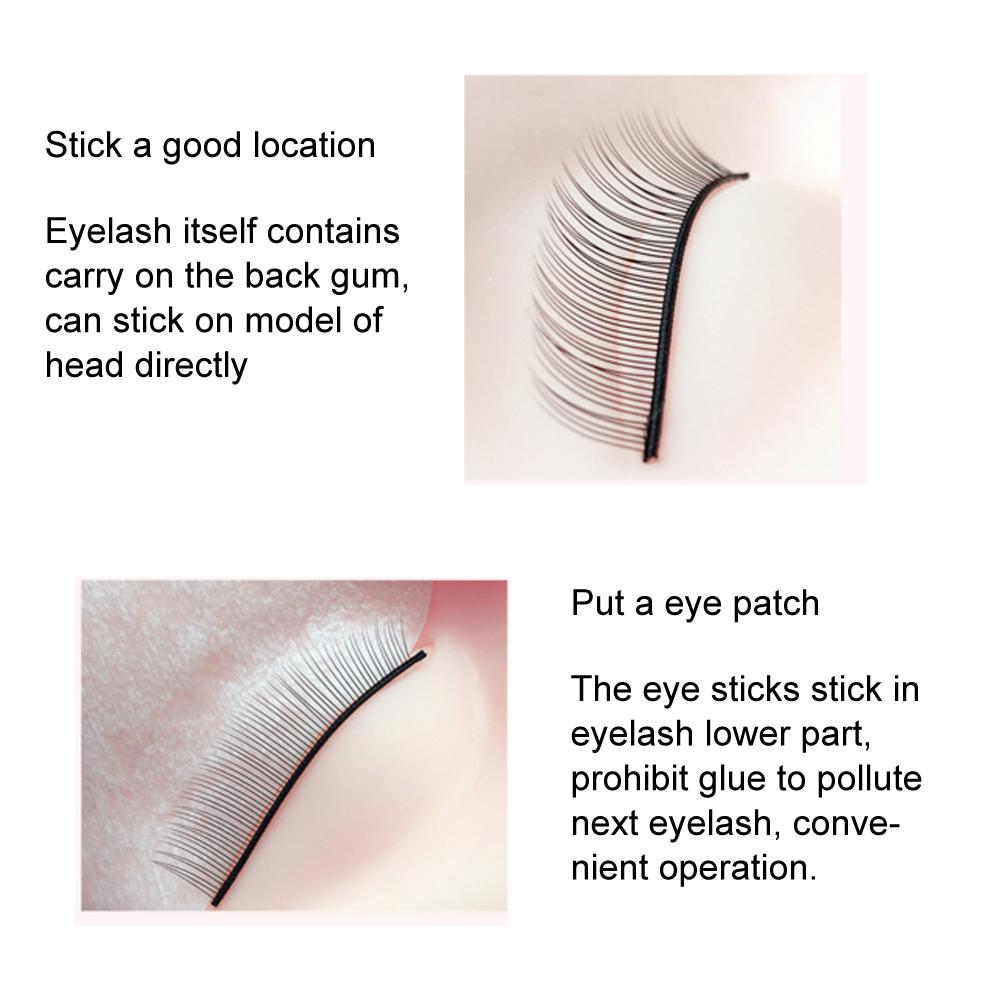 5 Pairs False Eyelashes Training Lashes for Beginners Eyelash Extensions Beauty Salon Practice