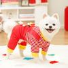New Year's God of Wealth Autumn and Winter Pet Dog Dog Clothes Cat Fleece Dog Sweater Cat Supplies Medium Dog Fighting Quad
