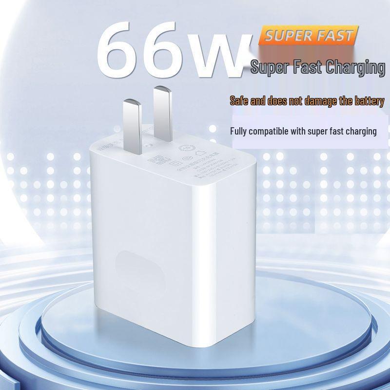 Huawei 66W Fast Charging Kit with 6A Type-C Data Cable and Certified Flash Charger