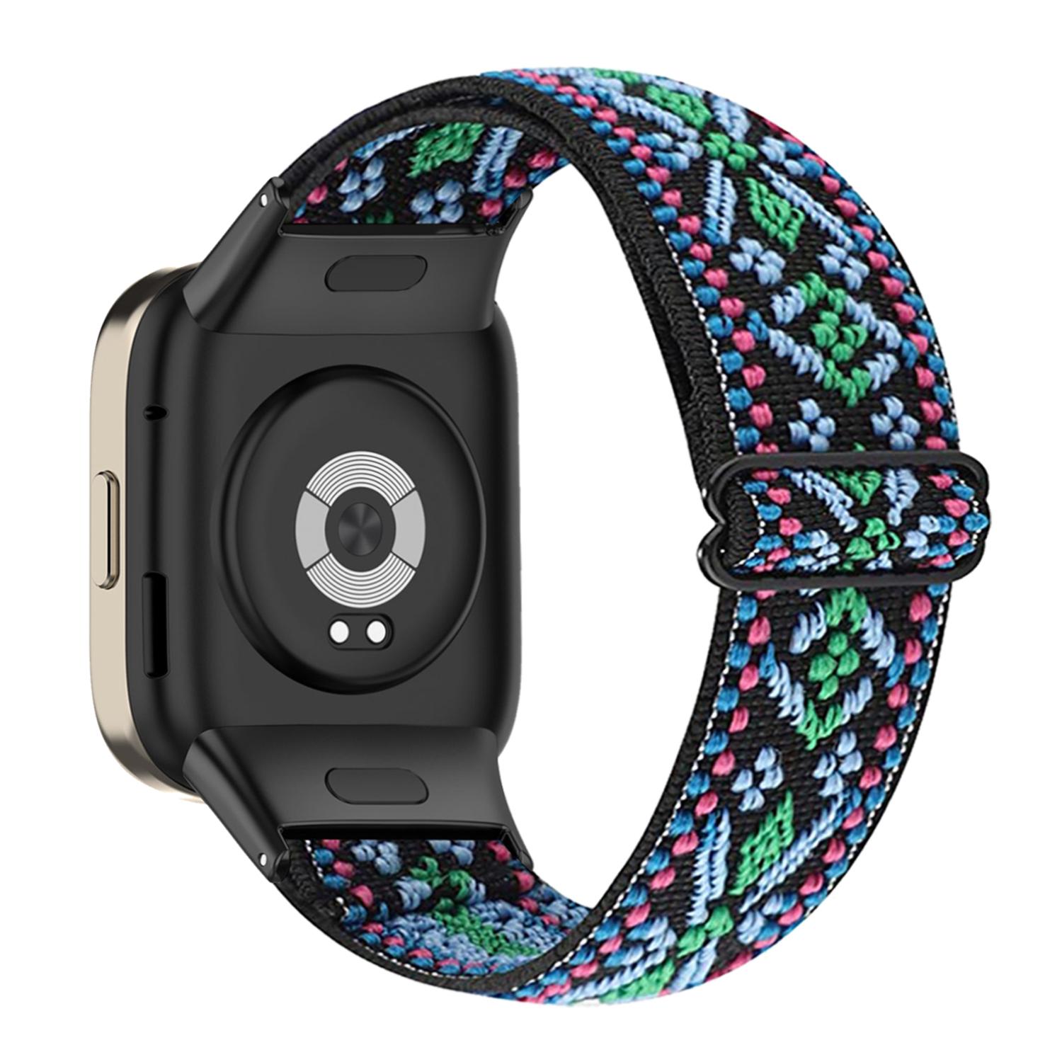 

For Xiaomi Redmi Watch 3 Watch Strap Elastic Nylon Adjustable Smart Watch Band Green