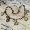 Citrine Rough Necklace Electroformed Copper Necklace Adjustable Chain Necklace Handmade Copper Jewelry Wedding Gift Dainty Gemstone Necklace