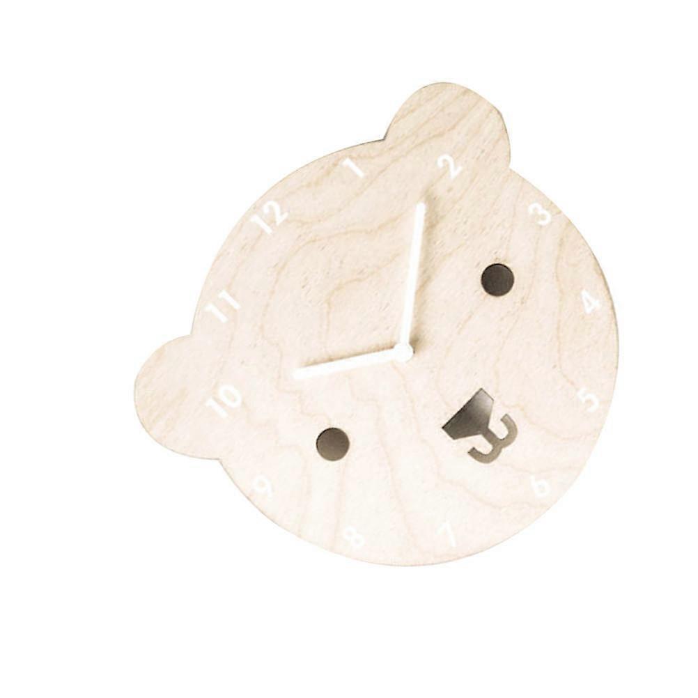 Orologi per Nursery a Forma di Orso Orologio da Parete Silenzioso per Decorazione Casa 20,00X20,00X0,50CM 1Pacco