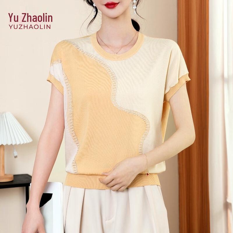 

Yuzhaolin Women s Short Sleeve Knitted T-Shirt 3XL