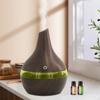 Wood Grain Aroma Diffuser & Cool Mist Humidifier  Perfect for Bedroom, Office, Yoga Spa (Includes 2 Essential Oils)
