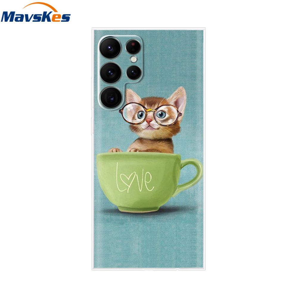 For Samsung Galaxy S22 Ultra Case Silicone Soft Clear Bumper Back Cover For Samsung S22 Ultra Cases For Samsung S22 Ultra Fundas
