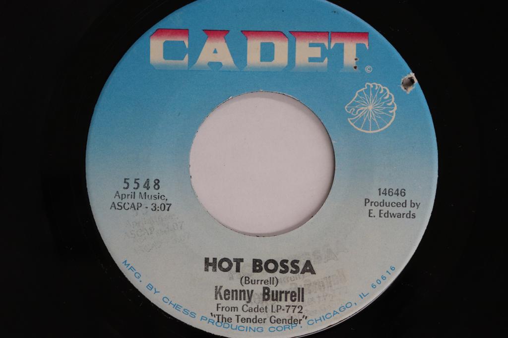 7inch Record KENNY BURRELL - Hot Bossa 5548 CADET 1966 UK Jazz Used