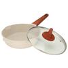 Maifan Stone Frying Pan Professional Prevents Stick Sy Clning Efficient Even Hting Cooking Pan with Lid for Kitchen