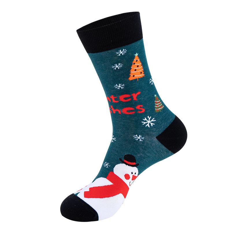 Cartoon Christmas Gift Socks Street Sports Trend Couples Cotton Socks