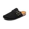 Fashion Suede Clogs for Women Men Mules Cork Footbed Sandals With Arch Support Fashion Nonslip Outdoor Beach Slippers Home Shoes