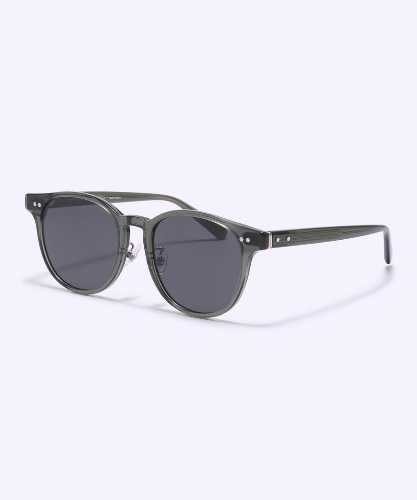 Alloaiweeo [Silverbite] Sbs1602 1313G Acetate Round Khaki Sunglasses