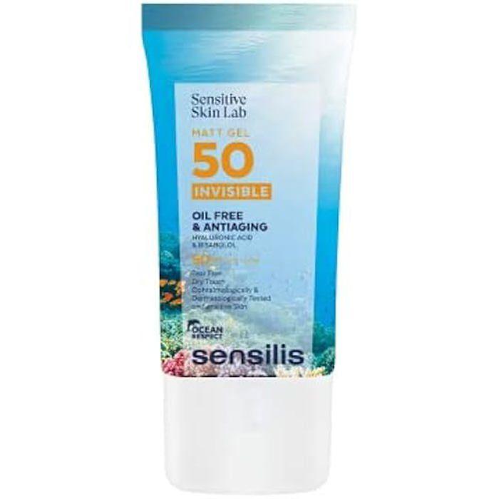 Gel Invisible Anti-Âge SPF50+ - SENSILIS - 40 ml - Non gras - Protection solaire - Pour adultes