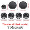 Black 82mm Front Hood Emblem 74mm Rear Badge For BMW 68mm 56mm Wheel Hub Cap 45mm Steering Wheel ABS Auto Tuning Accessories