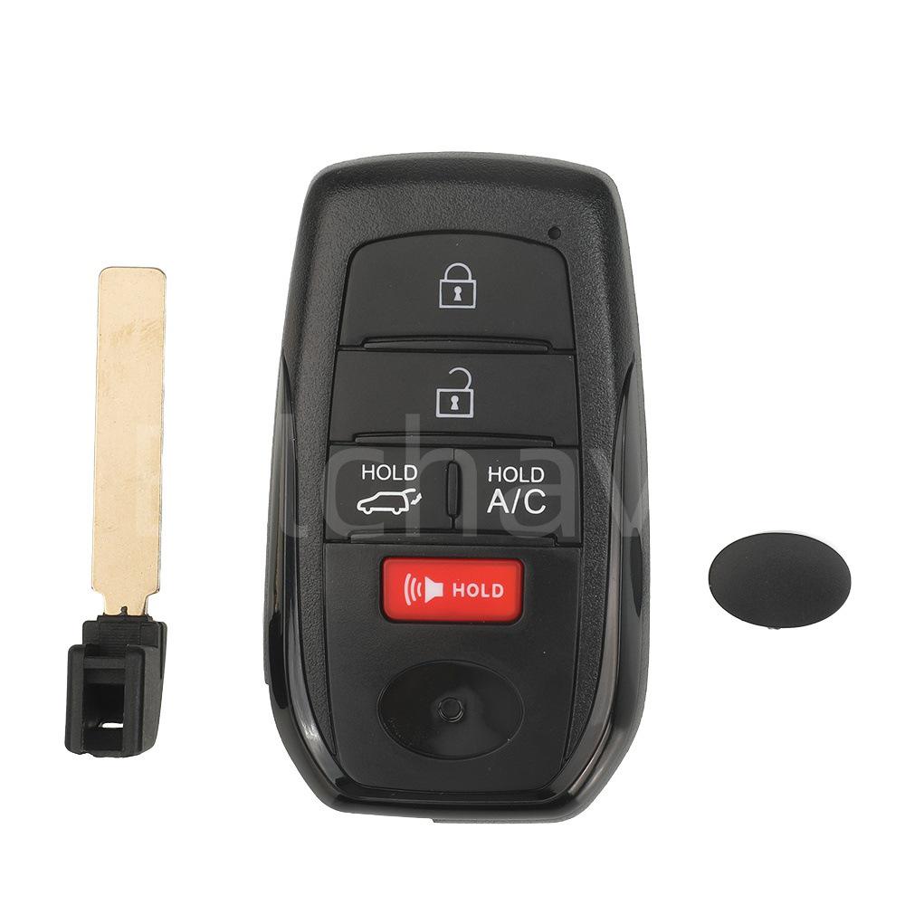 

Compatible Replacement Shell for Toyota Camry, Corolla, Sequoia, Alphard, Vellfire, and Land Cruiser Smart Card Keys