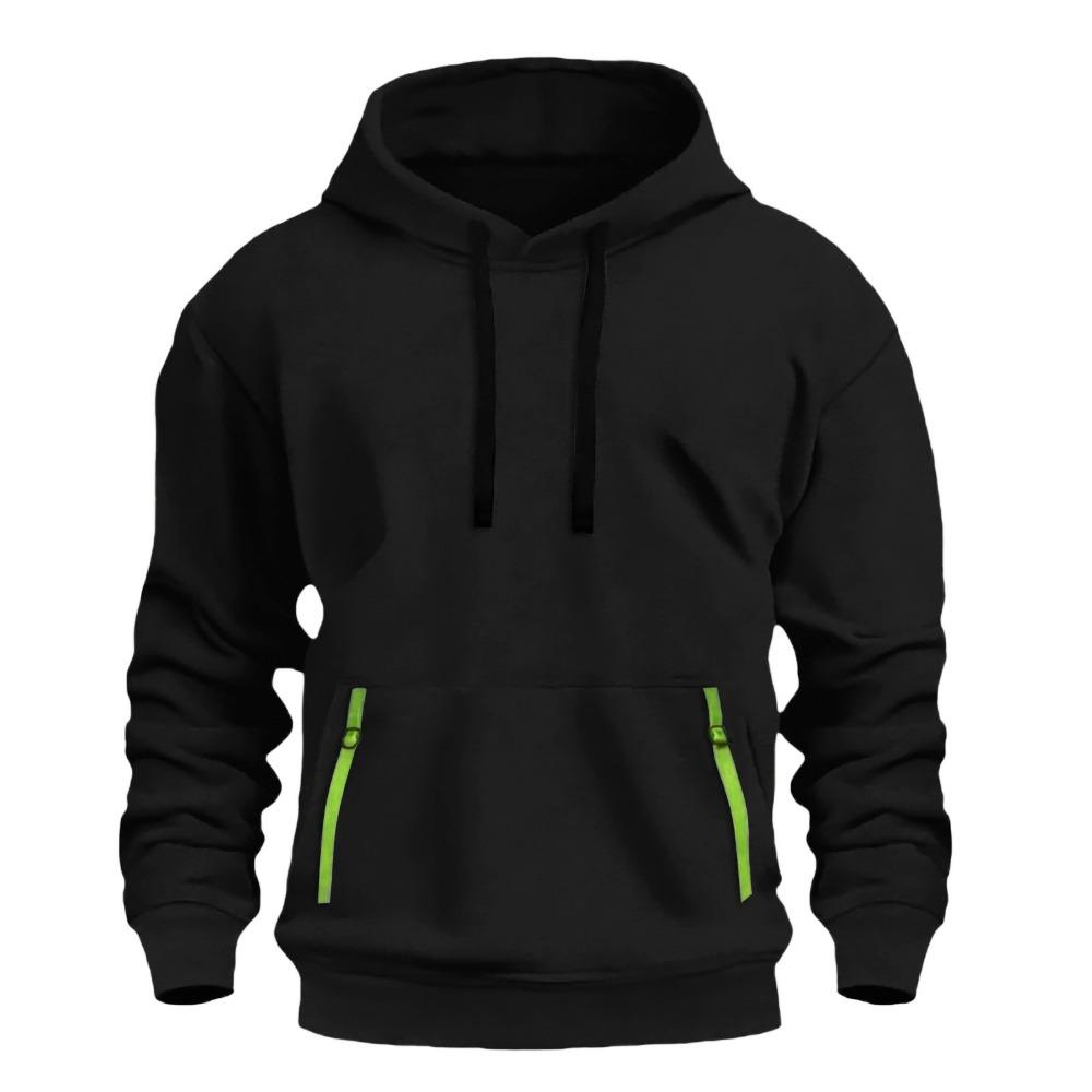 New Men's Ribbon Sweatshirt Sportswear Y2K Zipper Sweatshirt Fleece Hooded Casual Sweatshirt Fashion Innovation Trend