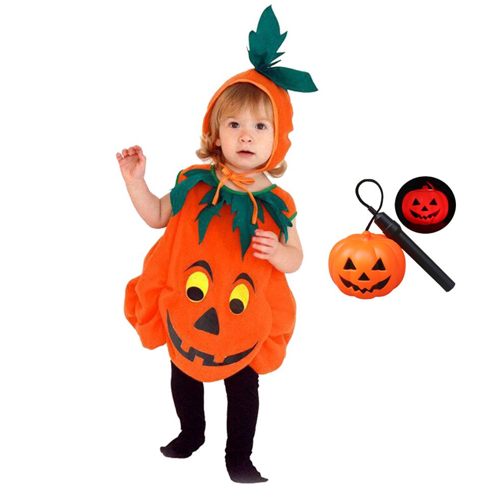 Boy Girls Pumpkin Halloween Vestidos Party Costume Children Romper Infant Kids Jumpsuit Carnival Party Cosplay Children Clothes
