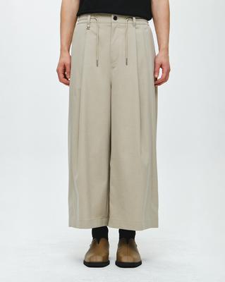 ZIOSONGZIO Wide Crop Pants Beige Zi2Pt208Be