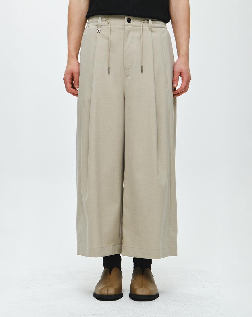 ZIOSONGZIO Wide Crop Pants Beige Zi2Pt208Be