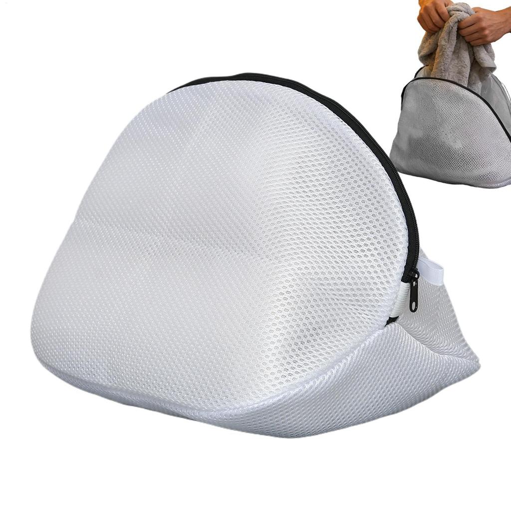 Shoe Washing Bag Mesh Fiber Laundry Bag For Shoe Underwear Wash Bags With Zips For Washing Machines Travel Clothes Storage