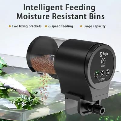 Fish Tank Automatic Feeder Food Dispenser For Fish/Turtle Automatic Fish Feeder With Timer 100ml Capacity Auto Fish Tank Feeder