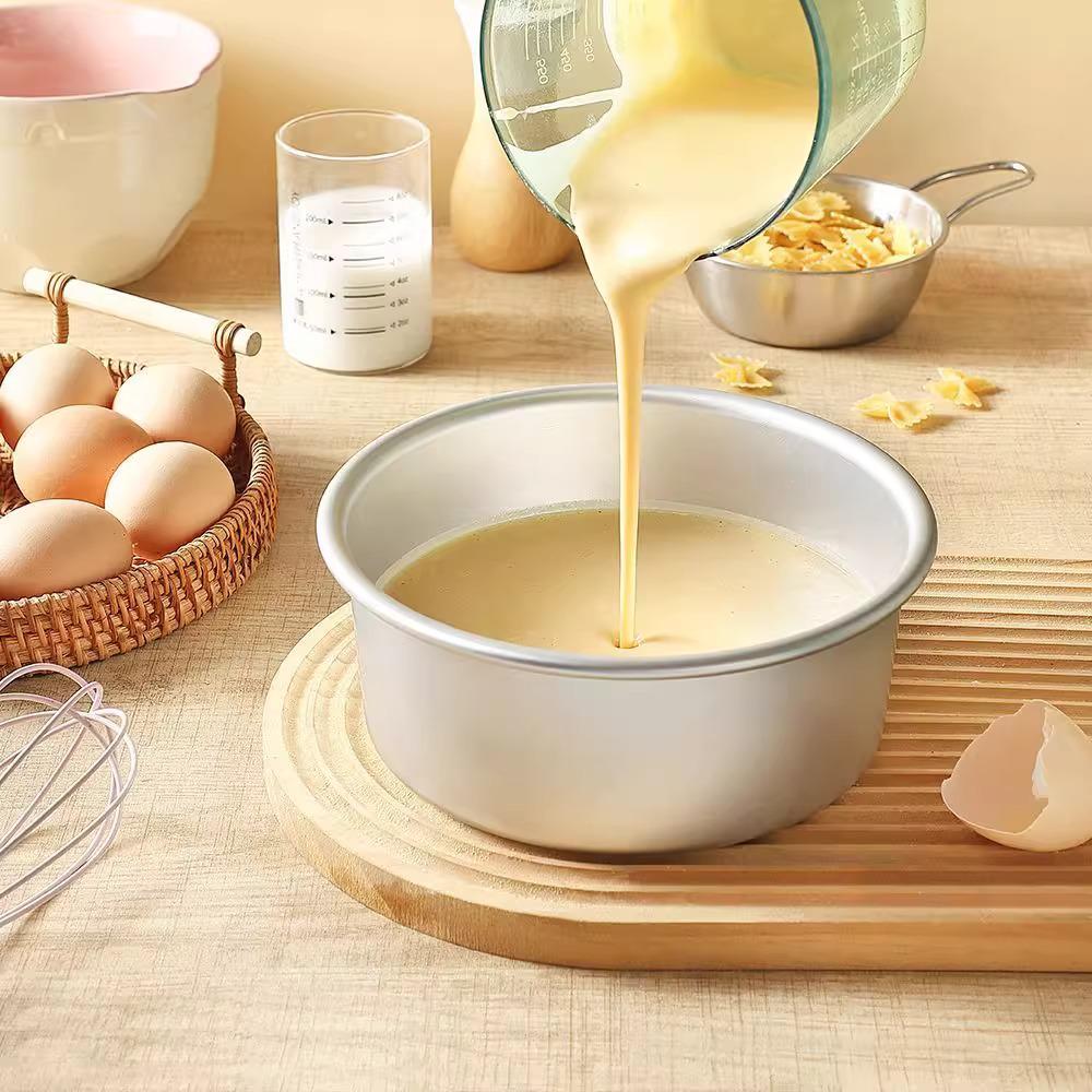 Chiffon Cake Mold Set with Removable Bottom: 4", 6", 8", 10" for Oven Use