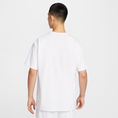Nike T Shirts Unisex White Crew Neck Moderate