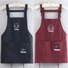 Waterproof Kitch Apron Cartoon Cooking Smock Portable Chef Apron  for Home Kitchen